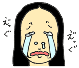 Japanese old-fashioned beautiful woman sticker #6317178