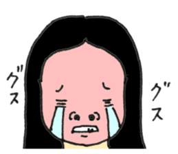 Japanese old-fashioned beautiful woman sticker #6317187