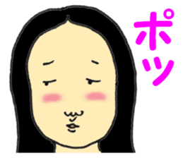 Japanese old-fashioned beautiful woman sticker #6317190