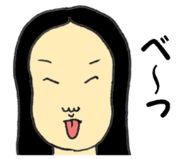 Japanese old-fashioned beautiful woman sticker #6317193