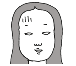 Japanese old-fashioned beautiful woman sticker #6317194