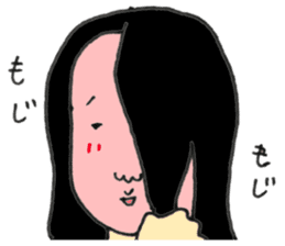 Japanese old-fashioned beautiful woman sticker #6317199