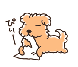 Gesture of dog Sticker sticker #6317445