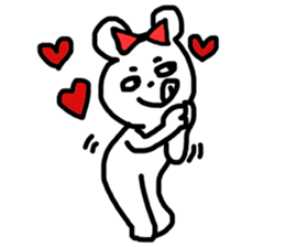 Small bear Lovers sticker #6317595