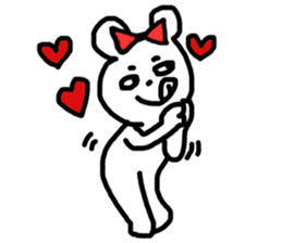 Small bear Lovers sticker #6317595