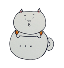 Lines of cat cup sticker #6317958