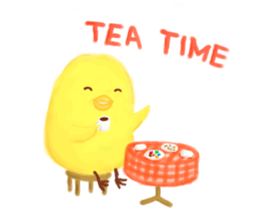Chicken Joy in working day sticker #6318087