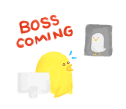 Chicken Joy in working day sticker #6318091