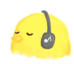 Chicken Joy in working day sticker #6318092