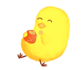 Chicken Joy in working day sticker #6318096