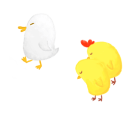 Chicken Joy in working day sticker #6318114