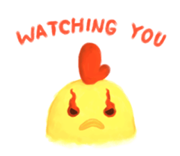 Chicken Joy in working day sticker #6318116