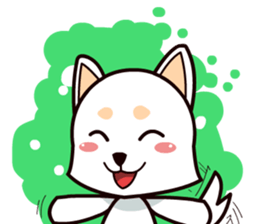 Happy White Shepherd Puppy sticker #6319041