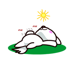 Happy White Shepherd Puppy sticker #6319051