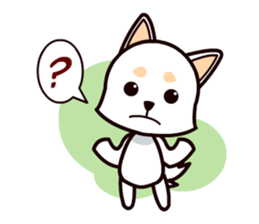 Happy White Shepherd Puppy sticker #6319052