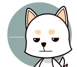 Happy White Shepherd Puppy sticker #6319054