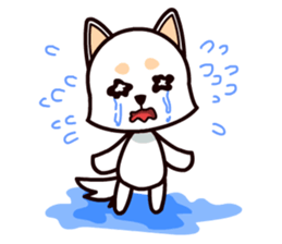 Happy White Shepherd Puppy sticker #6319057