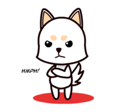 Happy White Shepherd Puppy sticker #6319062