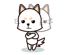 Happy White Shepherd Puppy sticker #6319064