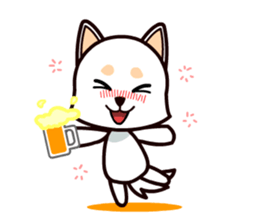 Happy White Shepherd Puppy sticker #6319067