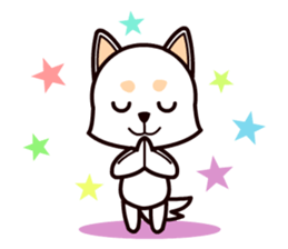 Happy White Shepherd Puppy sticker #6319069