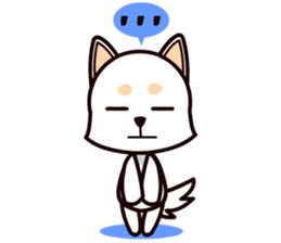 Happy White Shepherd Puppy sticker #6319070