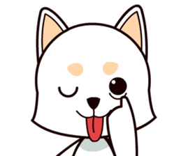 Happy White Shepherd Puppy sticker #6319071