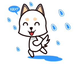 Happy White Shepherd Puppy sticker #6319078