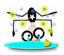 glasses girl Lyn-chan4  ver.tears sticker #6319642