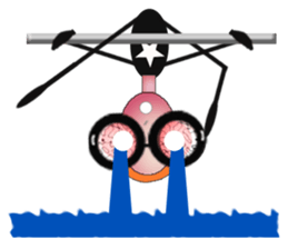 glasses girl Lyn-chan4  ver.tears sticker #6319648