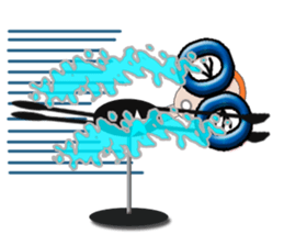 glasses girl Lyn-chan4  ver.tears sticker #6319656