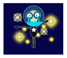 glasses girl Lyn-chan4  ver.tears sticker #6319659