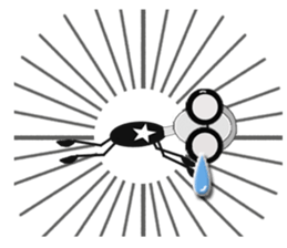 glasses girl Lyn-chan4  ver.tears sticker #6319662