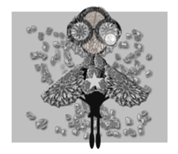 glasses girl Lyn-chan4  ver.tears sticker #6319663