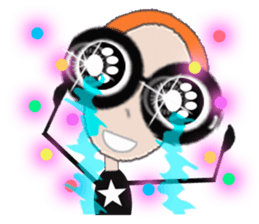 glasses girl Lyn-chan4  ver.tears sticker #6319669