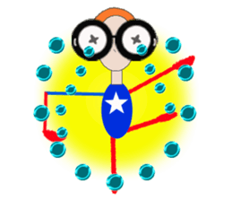 glasses girl Lyn-chan4  ver.tears sticker #6319673