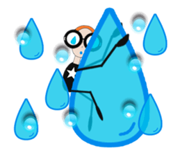 glasses girl Lyn-chan4  ver.tears sticker #6319676