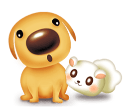 Happy Dog & NigNig sticker #6319763