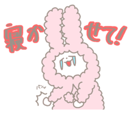 kawaii ribbon rabbit-good night- sticker #6320531