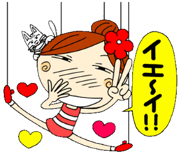 Puppet Ayako 3 sticker #6320989