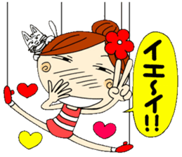 Puppet Ayako 3 sticker #6320989