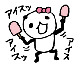 around the age of 30 -panda8 summer- sticker #6321584