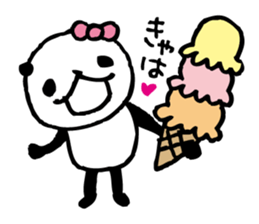 around the age of 30 -panda8 summer- sticker #6321590