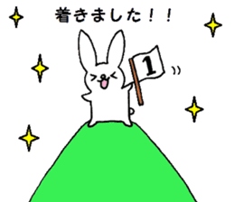 Polite rabbit sticker2 sticker #6322552