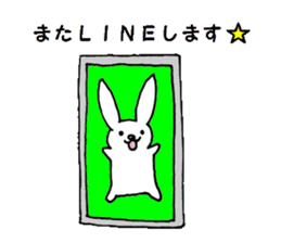 Polite rabbit sticker2 sticker #6322559