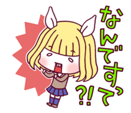 Friendship rabbit girl sticker #6322591