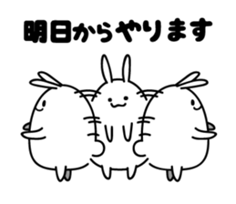 Fidgety rabbit sticker #6322749