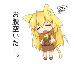 Moe Neko3(Be Docile Stamp) sticker #6322864