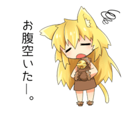 Moe Neko3(Be Docile Stamp) sticker #6322864
