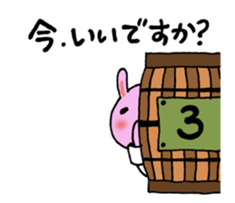 Go for it,it is a rabbit 3 sticker #6323522